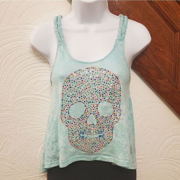 Vintage Havana tank top with jewel skull design - Picture 1 of 6